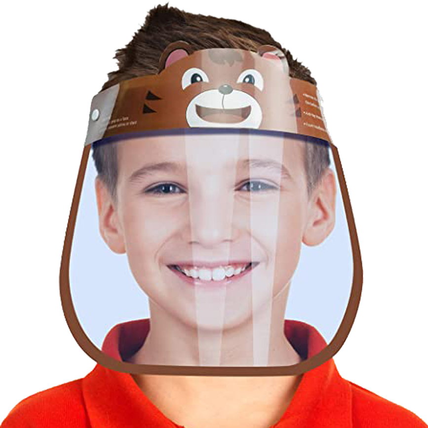 Boys protective face shield